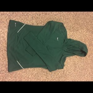 Nike Dri-Fit Quarter Zip- Green!